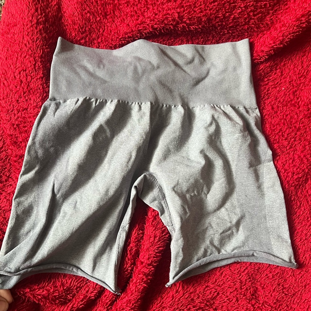 NVGTN Charcoal High-Waisted Biker Shorts